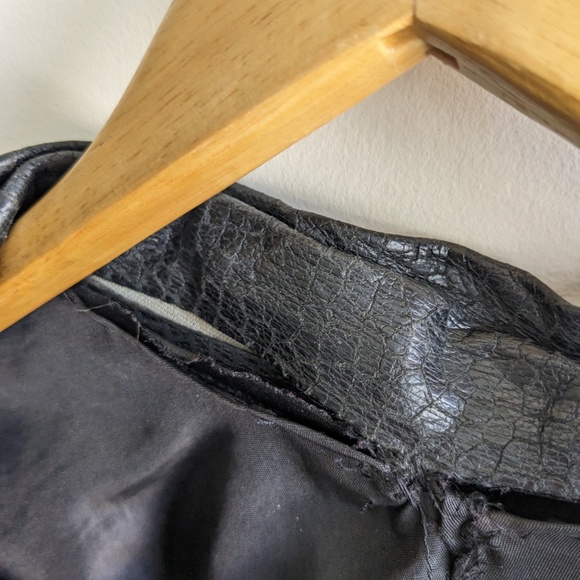 Vintage batwing leather jacket - Picture 7 of 7